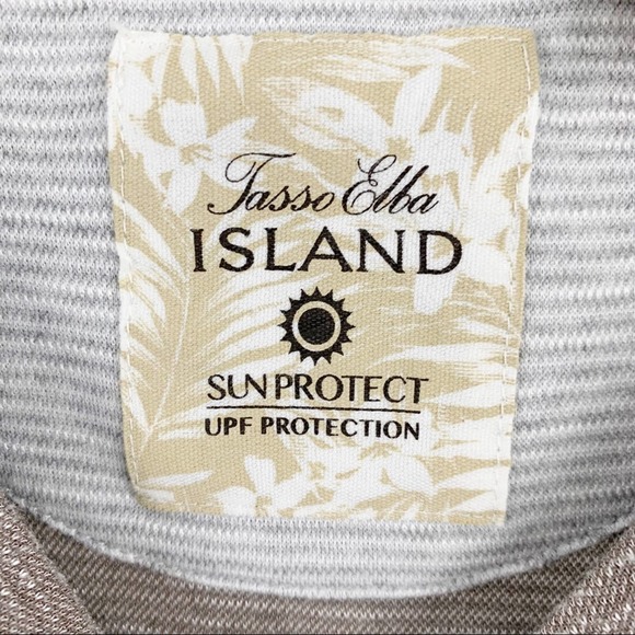 Tasso Elba Sun Protect Short Sleeve Top M - Picture 2 of 5